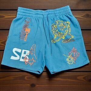Nickelodeon SpongeBob Men's Lounge Shorts Blue XL